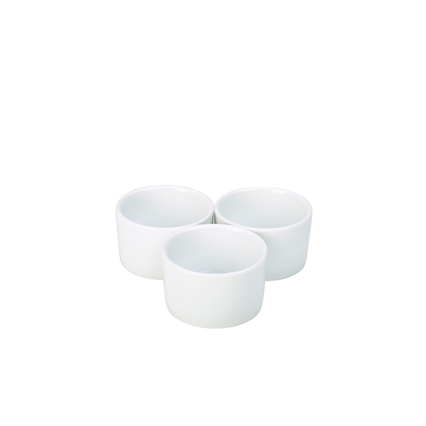 GENWARE | PORCELAIN CONTEMPORARY SMOOTH RAMEKIN 9CM X 6 | RAMCON9-W