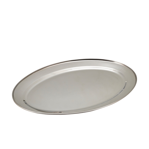 GENWARE | STAINLESS STEEL OVAL FLAT 54.5CM | 1864