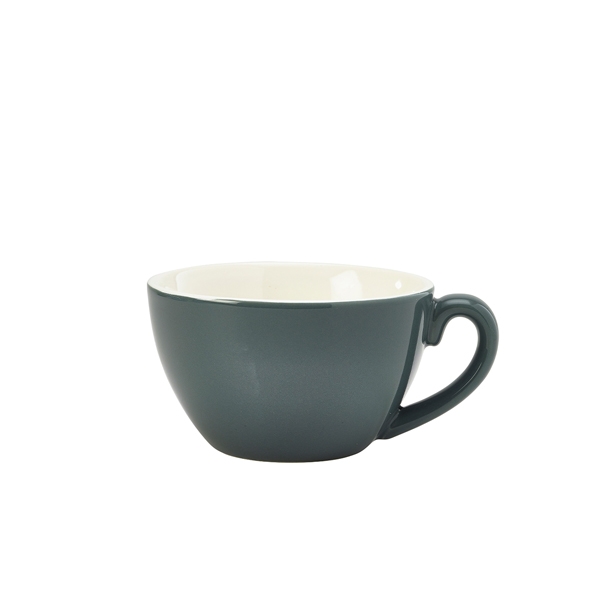 GENWARE | PORCELAIN GREY BOWL SHAPED CUP 34CL X 6 | 322134G