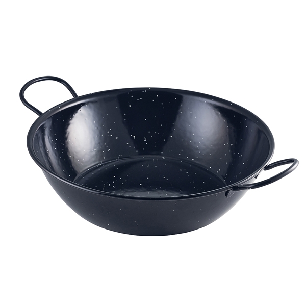 GENWARE | BLACK ENAMEL DISH 30CM X 6 | E0630