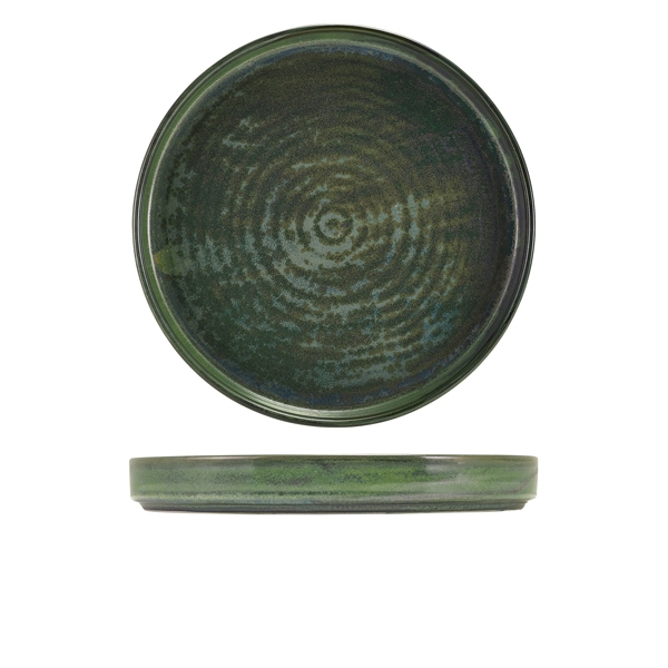 GENWARE | TERRA PORCELAIN AQUA GREEN PRESENTATION PLATE 26CM X 6 | PR-PAG26