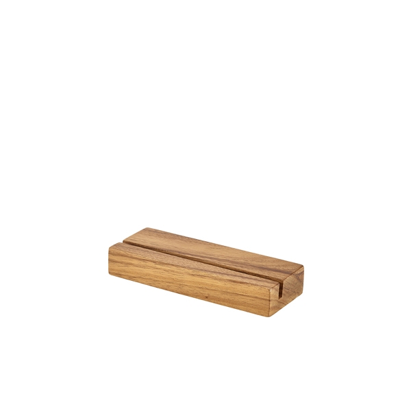 GENWARE | ACACIA WOOD MENU STAND 20 X 3.2 X 7.5CM | WMS20