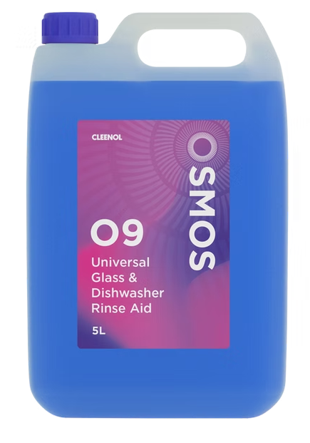 CLEENOL | OSMOS UNIVERSAL GLASS & DISHWASHER RINSE AID X 5 LTR | OSM-UGDRA
