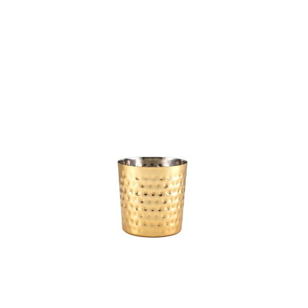 GENWARE | GOLD PLATED HAMMERED SERVING CUP 8.5 X 8.5CM X 12 | SVCH8GD