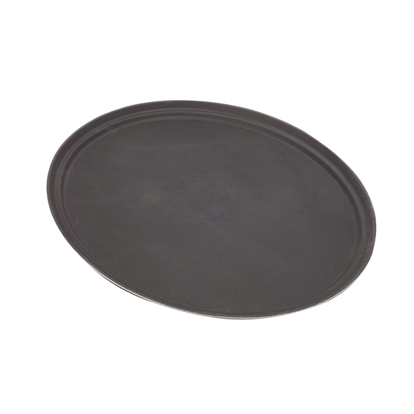 GENWARE | GENGRIP OVAL NON-SLIP TRAY BLACK | GG2700BLK