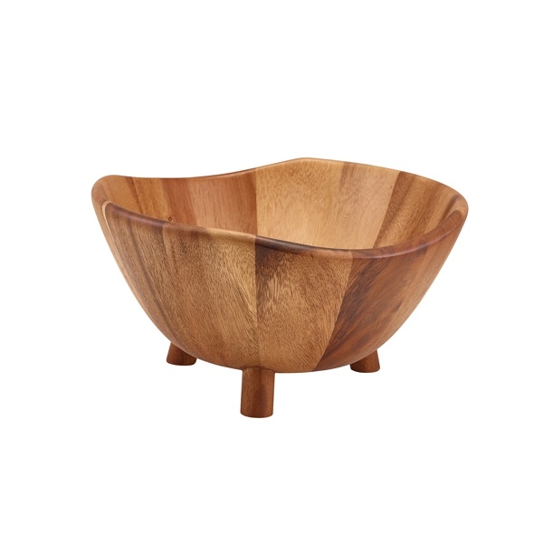 GENWARE | ACACIA WOOD TRIPOD BOWL 30CM | WTBWL30