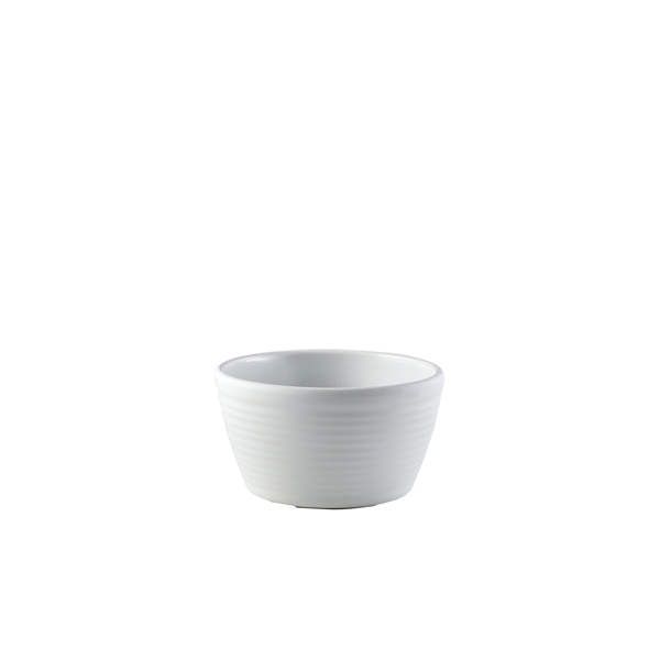 GENWARE | MELAMINE MATT WHITE RIPPLE RAMEKIN 113ML X 24 | R287-02