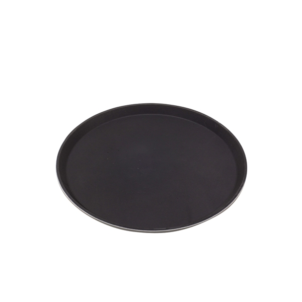 GENWARE | TRAY GENGRIP FIBREGLASS ROUND BLACK | 1600GR-004