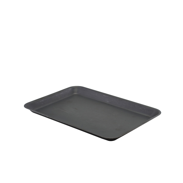GENWARE | BLACK VINTAGE STEEL TRAY 31.5 X 21.5CM X 12 | SST3121BKV
