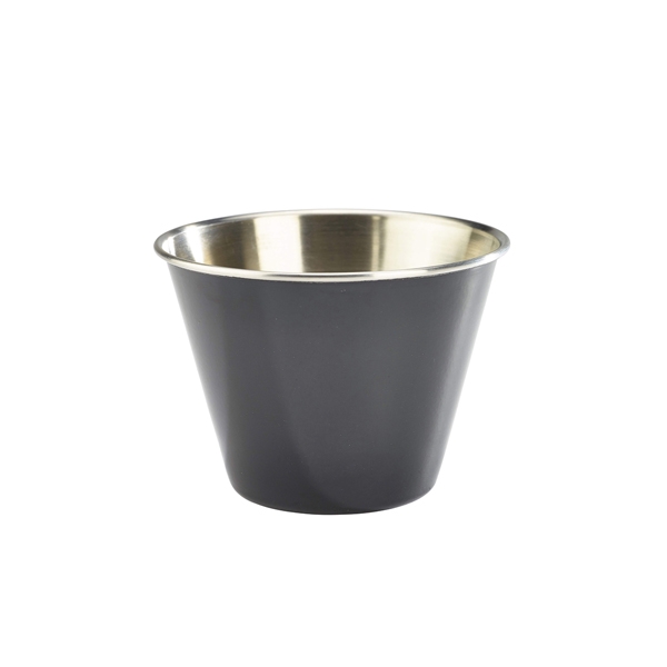 GENWARE | BLACK STAINLESS STEEL RAMEKIN 34CL X 24 | RAMST12BK
