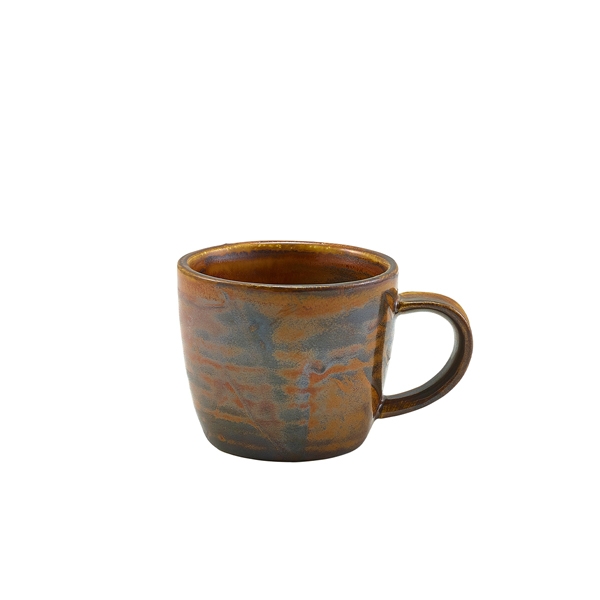 GENWARE | TERRA PORCELAIN RUSTIC COPPER ESPRESSO CUP 9CL X 6 | CUP-PRC9