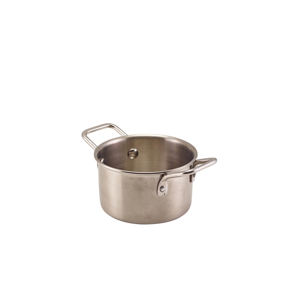 GENWARE | MINI STAINLESS STEEL CASSEROLE DISH 10 X 5.8CM X 12 | MSCD10