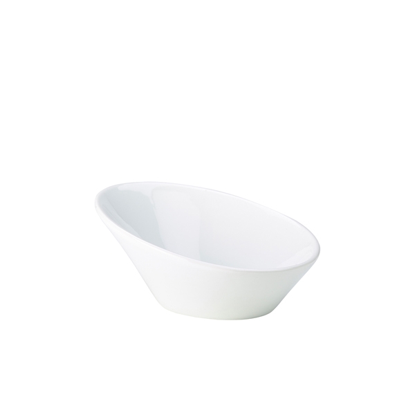 GENWARE | PORCELAIN OVAL SLOPING BOWL 16CM X 6 | 366016
