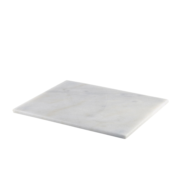 GENWARE | WHITE MARBLE PLATTER 32X26CM GN 1/2 | MBL-3226W