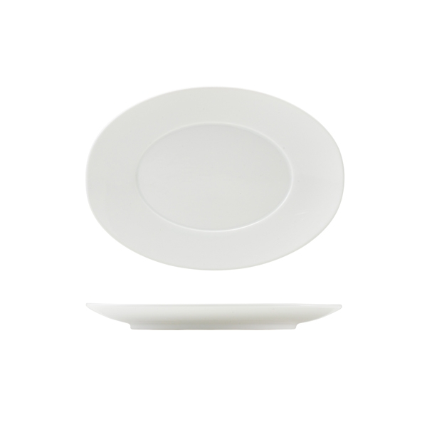 GENWARE | PORCELAIN WINGED OVAL PLATE 25.5CM X 6 | 110625