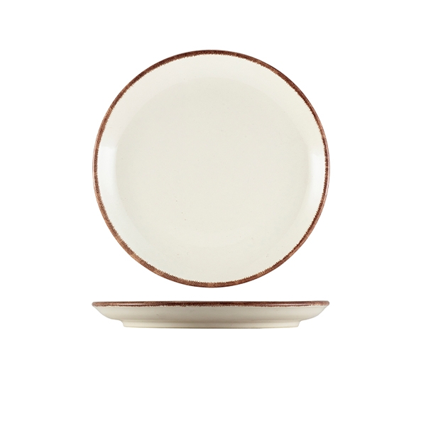 GENWARE | SERENO STONEWARE BROWN COUPE PLATE 19CM X 6 | CP-SBR19