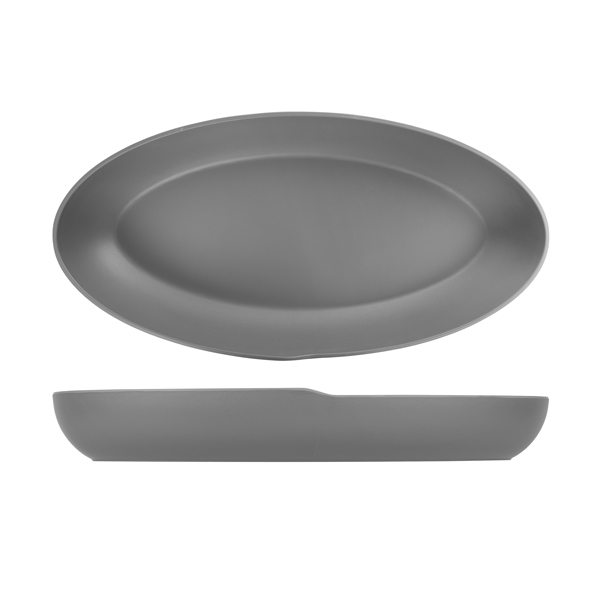 GENWARE | GREY CPH OVAL M/MINE DEEP DISH 55 X 27.5 X 7.5CM | CP550171