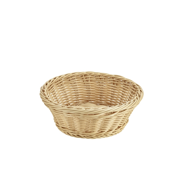 GENWARE | ROUND POLYWICKER BASKET 21DIA X 8CM X 6 | PWB-21