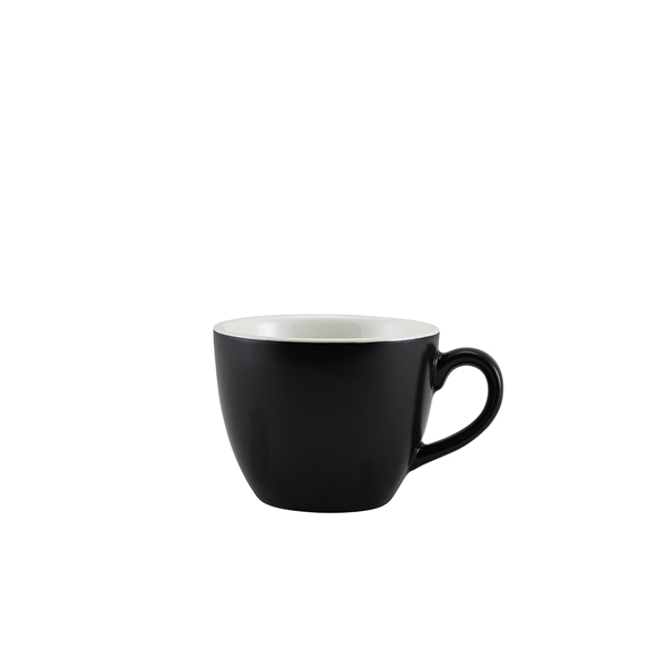 GENWARE | PORCELAIN MATT BLACK BOWL SHAPED CUP 9CL X 6 | 312109MBK