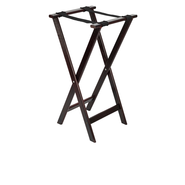 GENWARE | MAHOGANY TRAY STAND 840MM HIGH 420MM WIDE | 1815WD