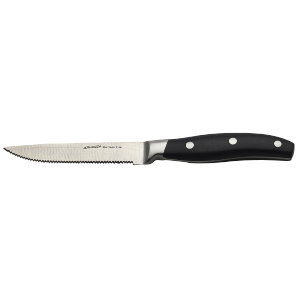 GENWARE | PREMIUM BLACK HANDLE STEAK KNIFE X 12 | STK-PRM