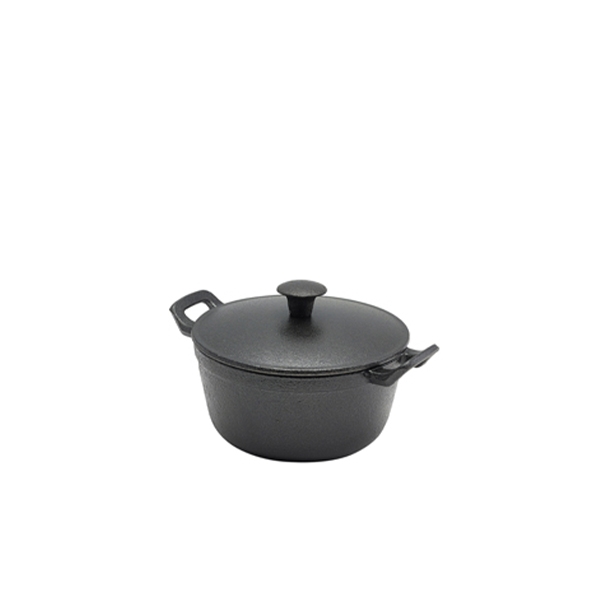 GENWARE | CAST IRON CASSEROLE DISH 13.5 X 6.6CM X 6 | C137