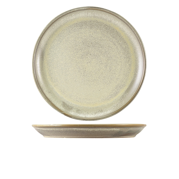 GENWARE | TERRA PORCELAIN MATT GREY COUPE PLATE 30.5CM X 6 | CP-PMG30