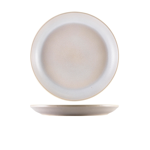 GENWARE | ANTIGO STONEWARE BARLEY COUPE PLATE 24CM X 6 | CP-ABR24