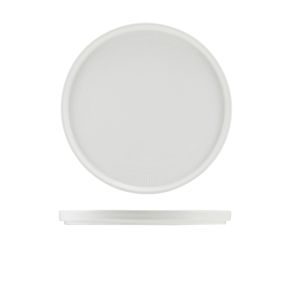 GENWARE | INCISE PORCELAIN SOLARA PRESENTATION PLATE 25CM X 6 | LP-ISL25