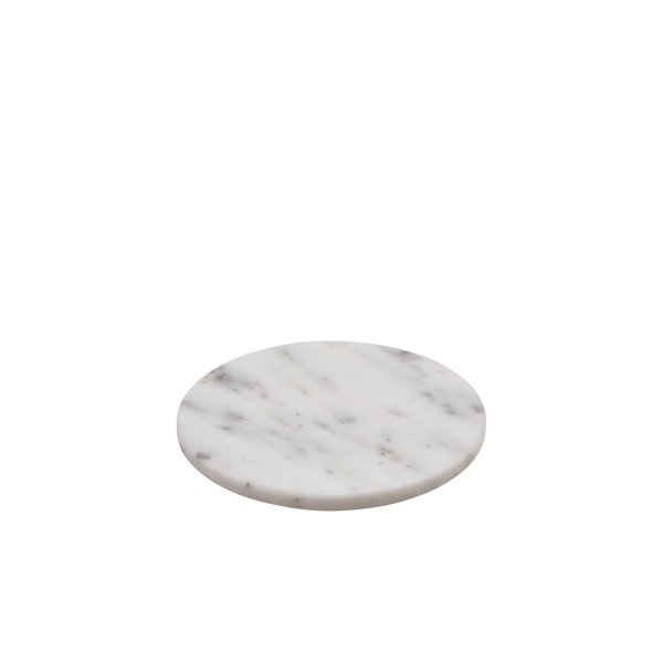 GENWARE | WHITE MARBLE PLATTER 18CM DIA | MBL-18W