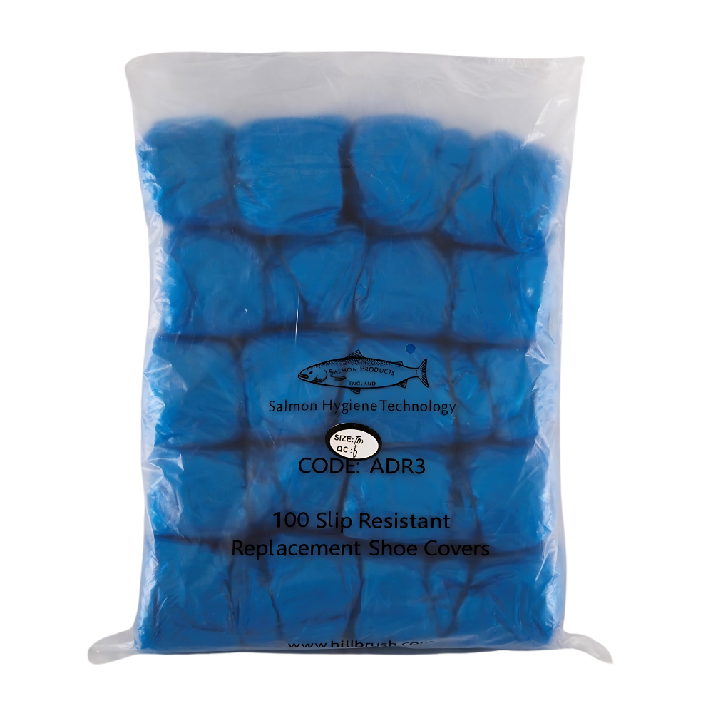 HILLBRUSH | BLUE HEAVY DUTY DISPOSABLE SHOE COVERS X 100 | ADR3