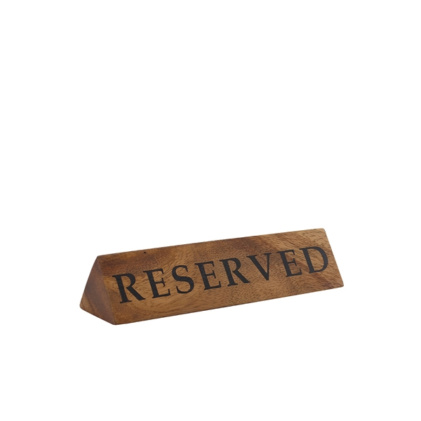 GENWARE | ACACIA WOOD RESERVED SIGN | WSH-RSV