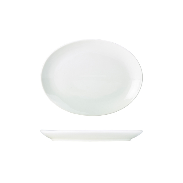 GENWARE | PORCELAIN OVAL PLATE 24CM X 6 | 112124