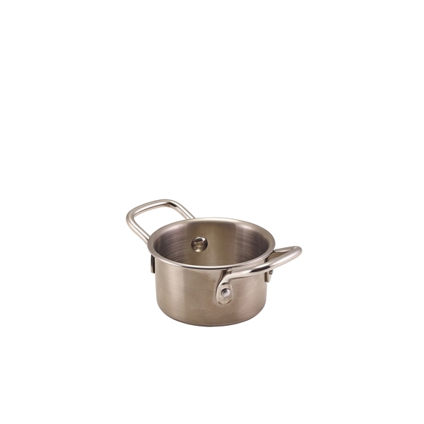 GENWARE | MINI STAINLESS STEEL CASSEROLE DISH 8.6 X 4.7CM X 12 | MSCD8