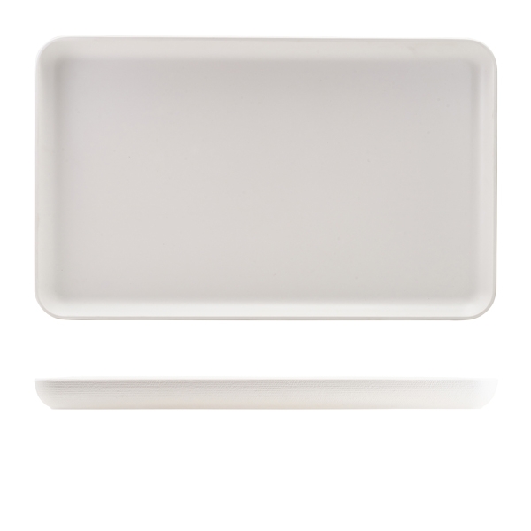 GENWARE | MELAMINE WHITE JUTE PLATTER GN 1/1 | JT110345