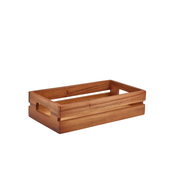 GENWARE | ACACIA WOOD LOW BOX/ RISER GN 1/3 | RSR-WL3218
