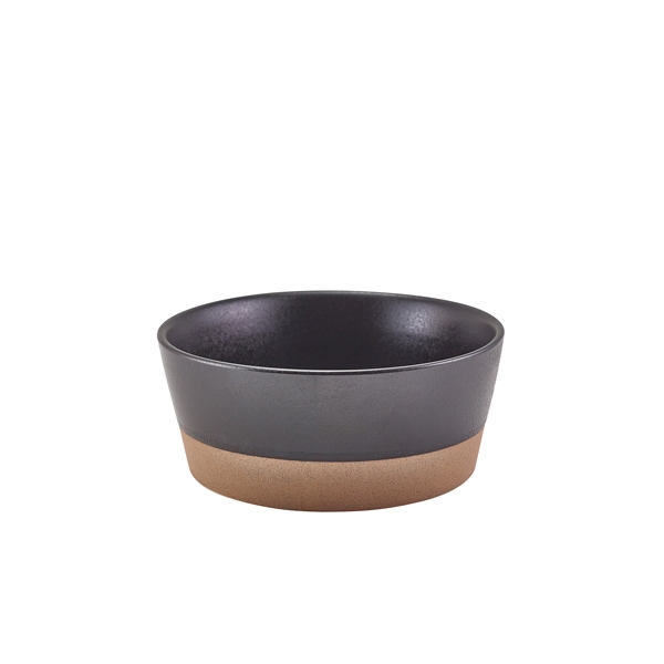 GENWARE | KAVA BLACK STONEWARE BOWL 15.5CM X 6 | BW-KBK15