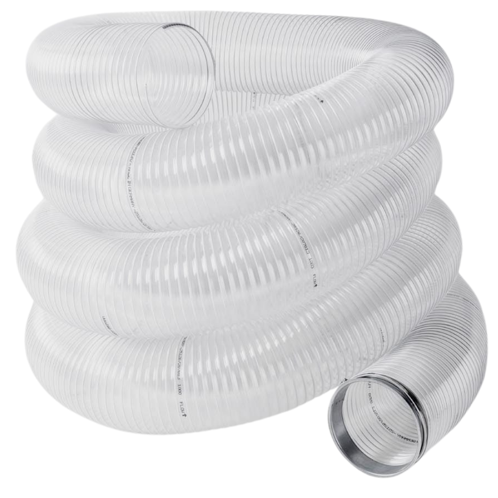 TRANSPARENT SUCTION HOSE 165MM X 5 MTR