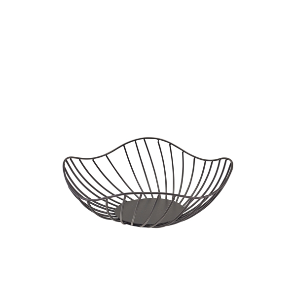 GENWARE | LOTUS LEAF BLACK WIRE BASKET 28.5 X 10CM | WBSL2810BK