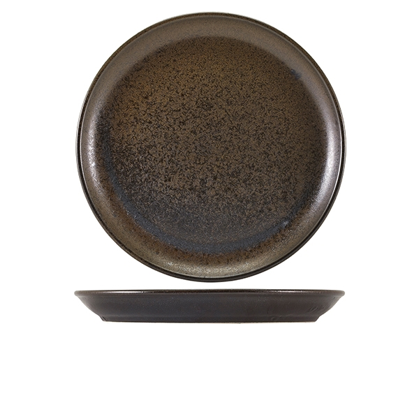 GENWARE | TERRA PORCELAIN BLACK COUPE PLATE 30.5CM X 6 | CP-PBK30