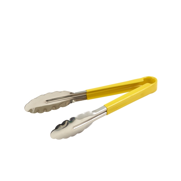 GENWARE | COLOUR CODED ST/ST. TONG 31CM YELLOW | CCT31Y