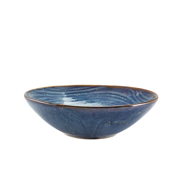 GENWARE | TERRA PORCELAIN AQUA BLUE ORGANIC BOWL 22CM X 6 | BW-PBLG22