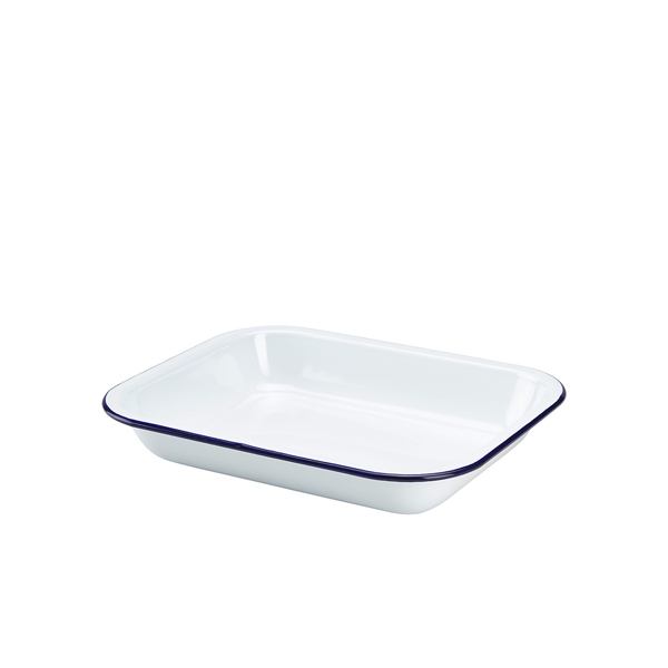 GENWARE | ENAMEL BAKING TRAY 28 X 23 X 4.5CM X 6 | 61028
