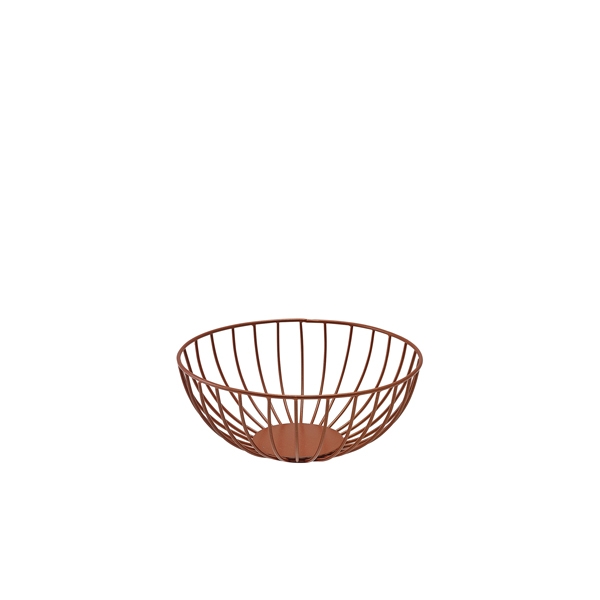 GENWARE | ROUND COPPER WIRE BASKET 20 X 8CM | WBSR208C