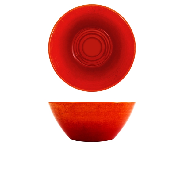 GENWARE | ORANGE GLAZED MELAMINE CASABLANCA BOWL 24.5 X 10CM | CA240935