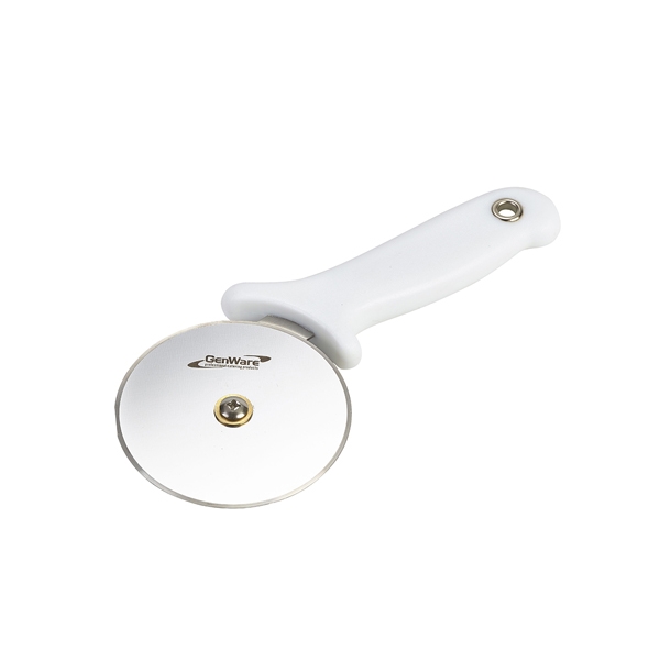 GENWARE | PIZZA CUTTER WHITE HANDLE | 05-996W