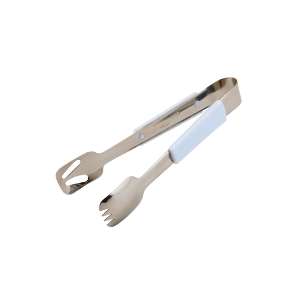 GENWARE | PLASTIC HANDLE BUFFET TONGS WHITE | 577-08W