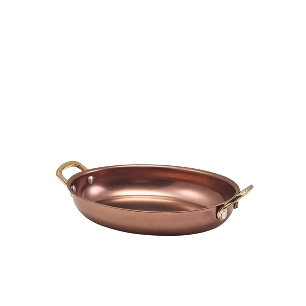 GENWARE | COPPER VINTAGE STEEL OVAL DISH 20.75 X 15.75CM X 6 | SSD21CV