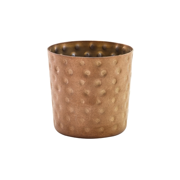 GENWARE | COPPER VINTAGE STEEL HAMMERED SERVING CUP 8.5 X 8.5CM X 12 | SVH8CV