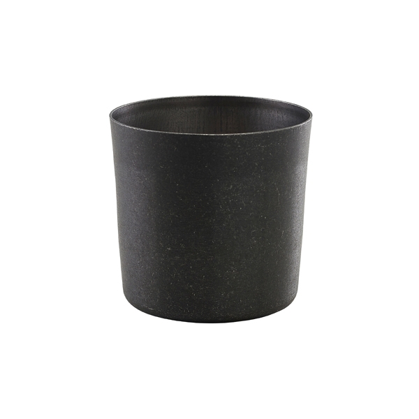 GENWARE | BLACK VINTAGE STEEL SERVING CUP 8.5 X 8.5CM X 12 | SVC8BKV